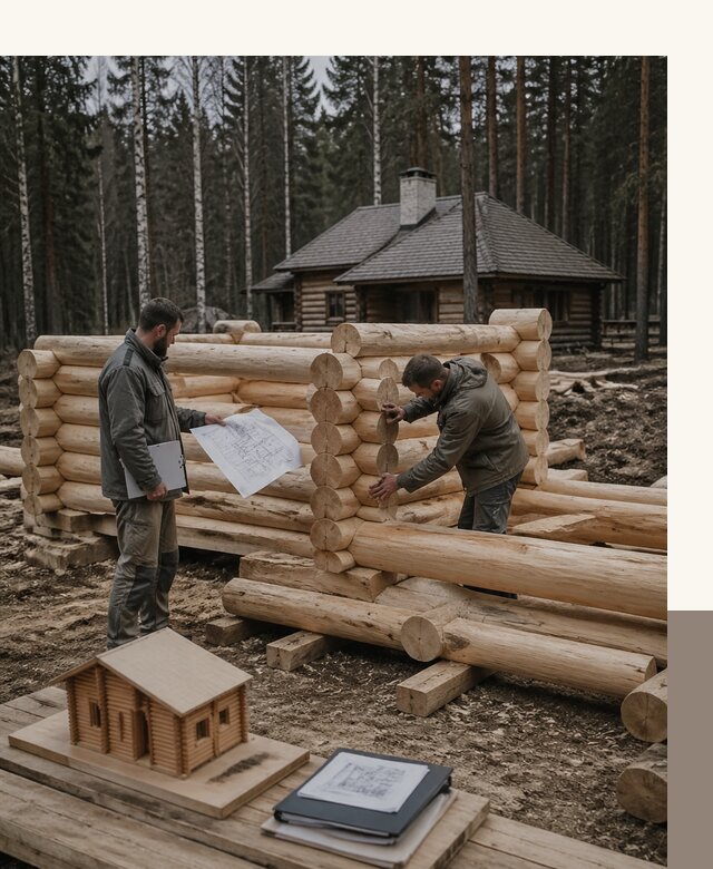 Проектирование и строительство домов из бревна в Белорецке