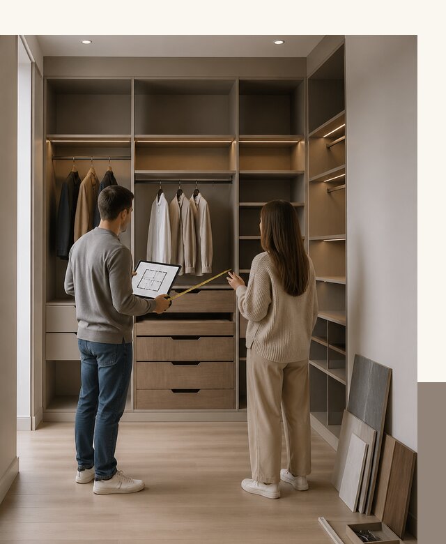 Дизайн и проектирование гардеробной в Белорецке под ключ